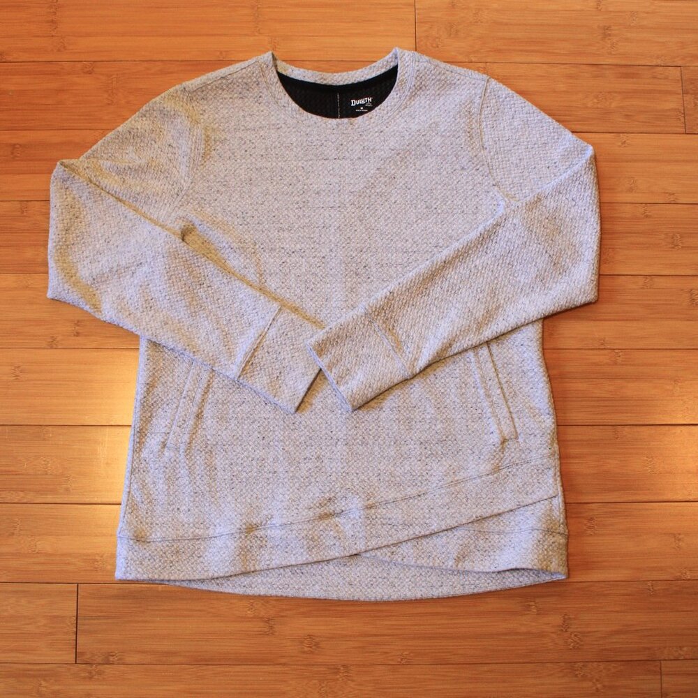 Duluth Women's Medium Cottagecore Sweatshirt Pocket Thumbholes M L Cozy - Picture 2 of 8